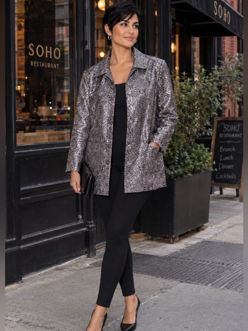 ✨ Rare Vintage Loulou de la Falaise YSL Muse Metallic Lamé Jacket NWT ✨